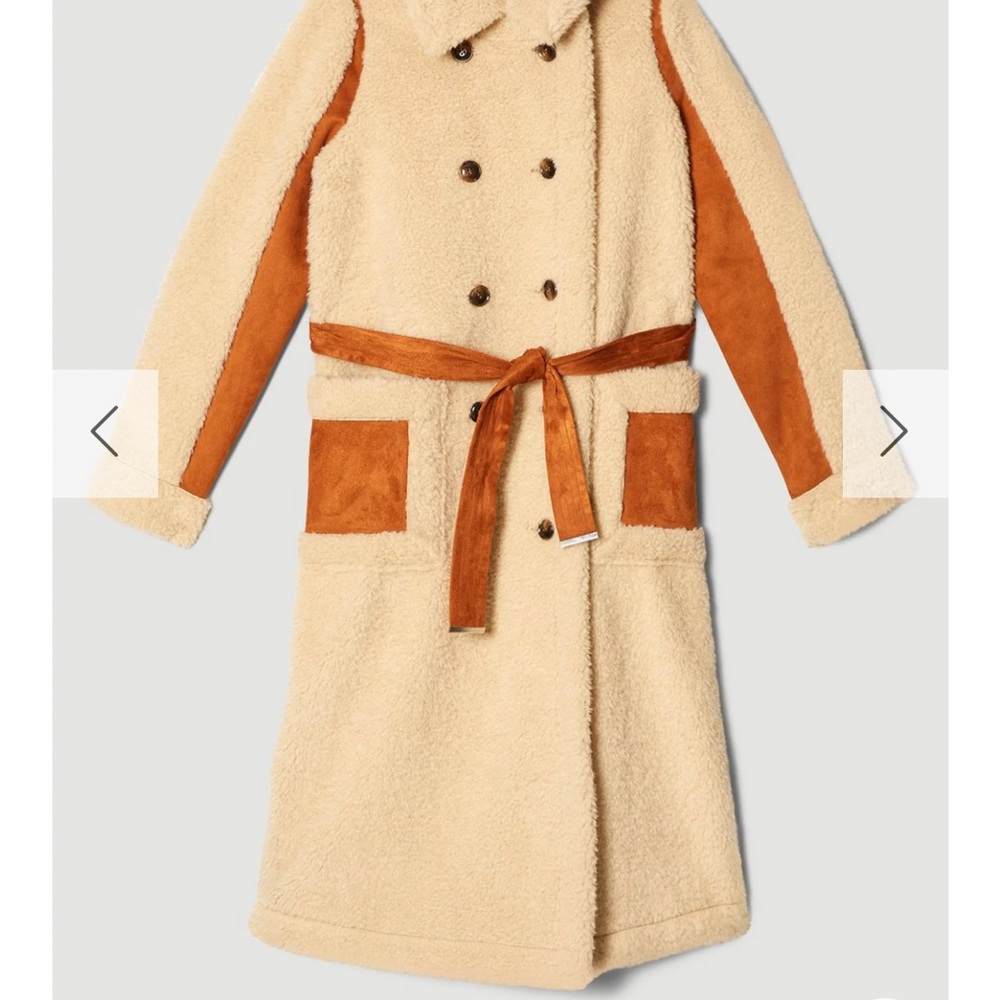 Karen Millen Sherpa teddy coat